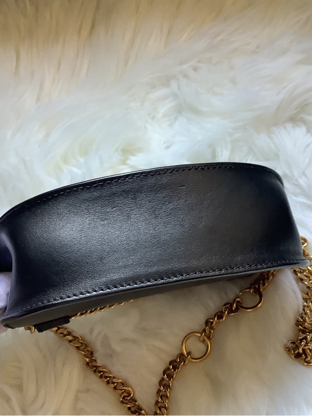 Chloé Georgia Belt Bag in black leather - Picture 5 of 16